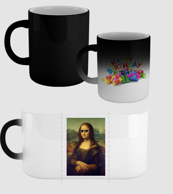 Mona Lisa Deal with it model negru pe tricou