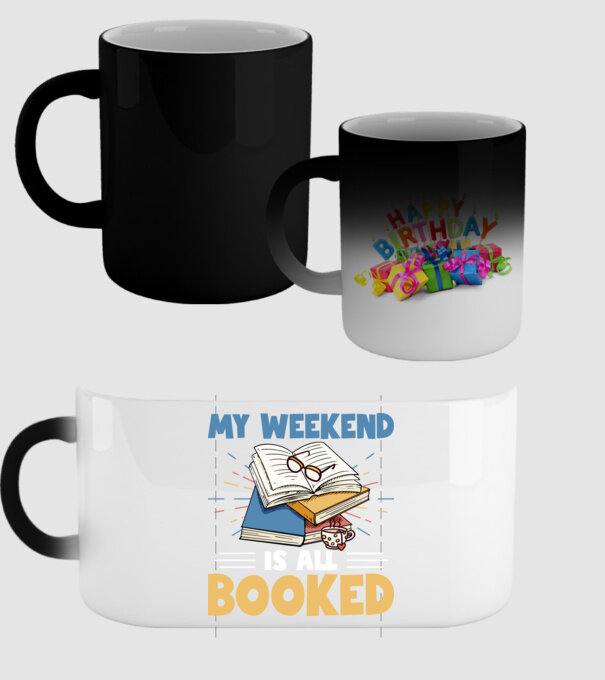 My weekend booked model negru pe tricou