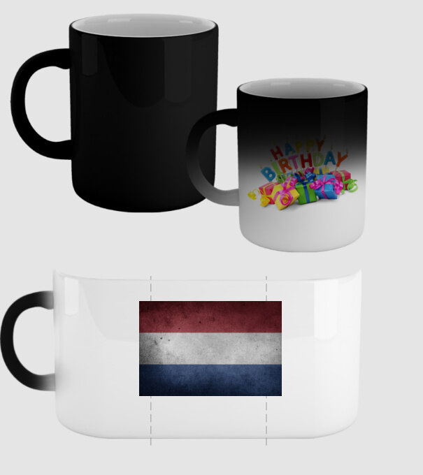 NETHERLANDS model negru pe tricou