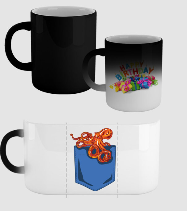 Octopus model negru pe tricou