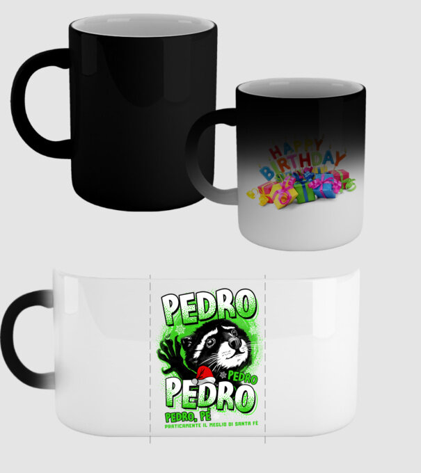 Pedro pedro christmas model negru pe tricou