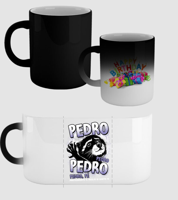 PEDRO PEDRO PEDRO model negru pe tricou