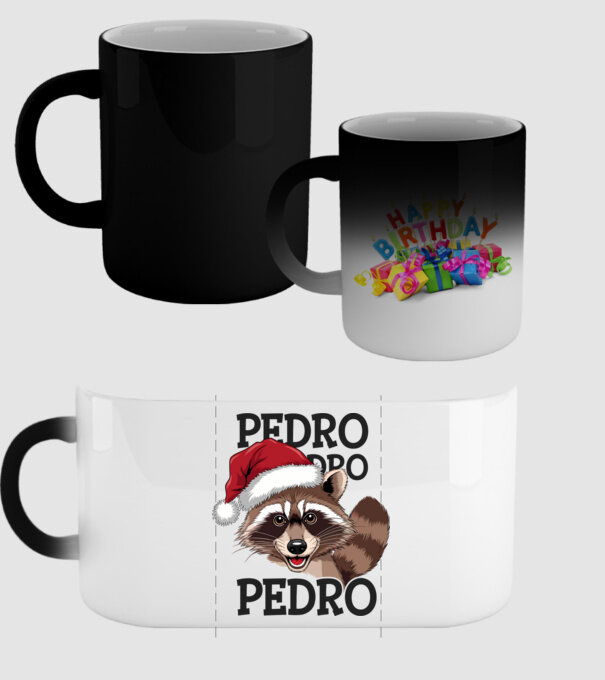 Pedro pedro xmas model negru pe tricou