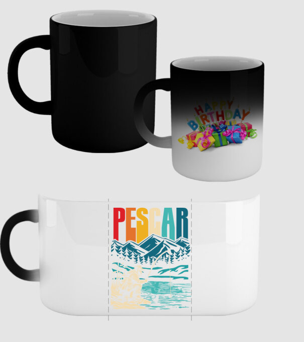 Pescar retro model negru pe tricou