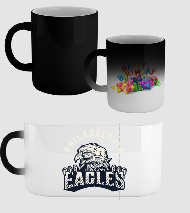 Philadelphia Eagles model negru pe tricou