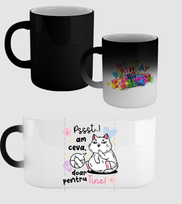 Pssst, am ceva doar pentru tine! model negru pe tricou