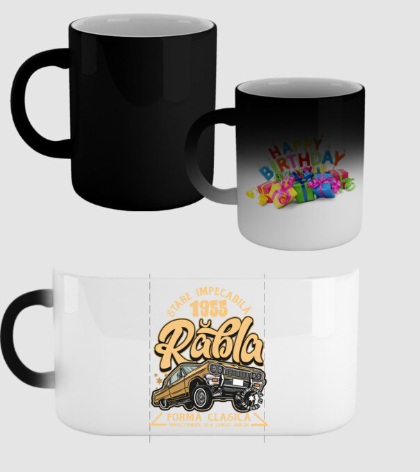 Rablă 1955 model negru pe tricou