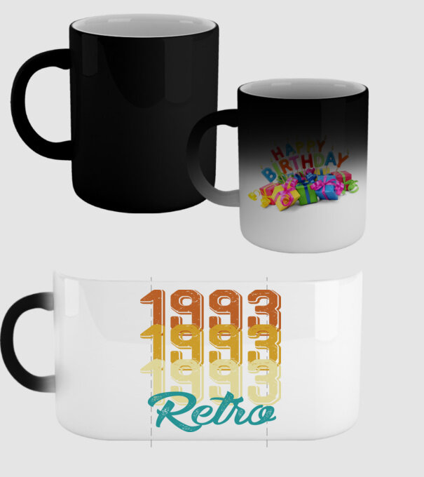 Retro 1993 model negru pe tricou