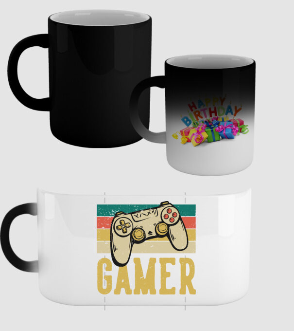 Retro gamer model negru pe tricou
