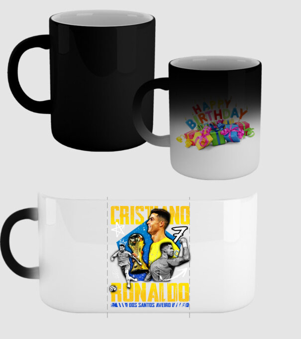 Ronaldo tribute model negru pe tricou