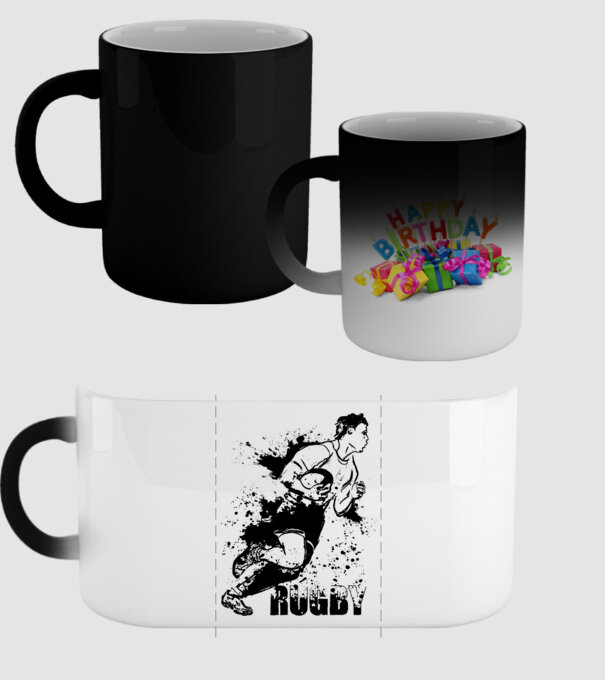 Rugby model negru pe tricou