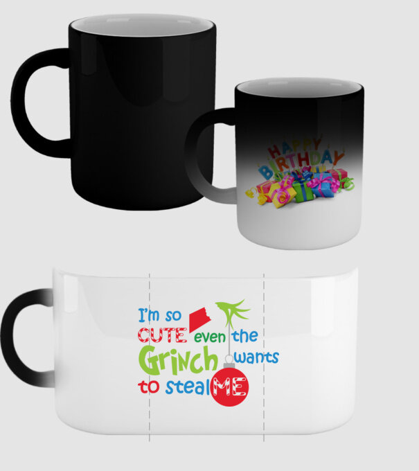 So cute Grinch model negru pe tricou