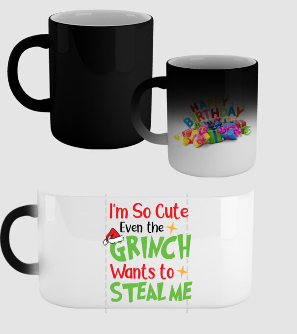 So cute Grinch model negru pe tricou