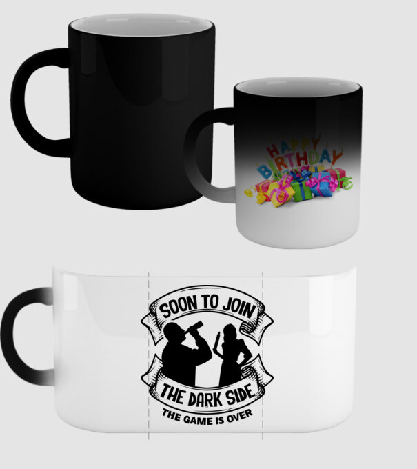 Soon join the dark side model negru pe tricou