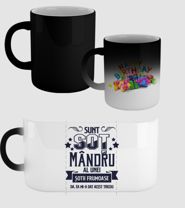 Sunt soț mândru al unei soții frumoase - da, ea mi-a dat acest tricou model negru pe tricou