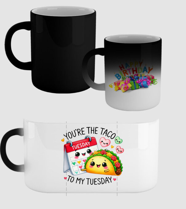 Taco to my Tuesday model negru pe tricou