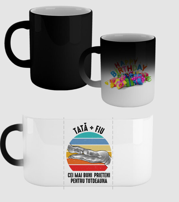 Tată - fiu - Cei mai buni prieteni pentru totdeauna model negru pe tricou