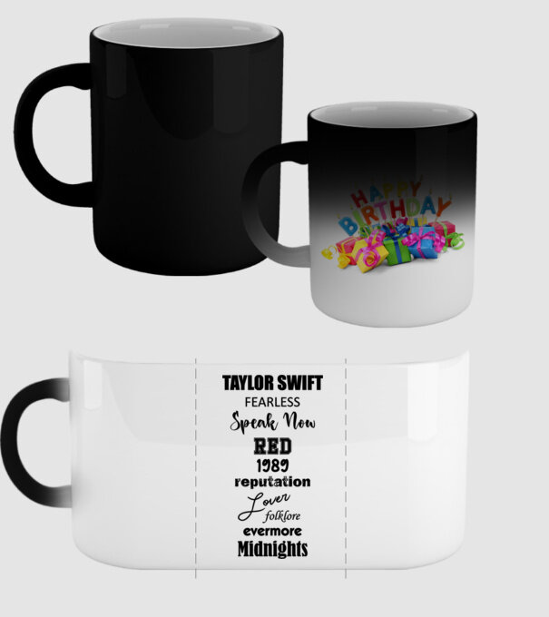 Taylor Swift Eras model negru pe tricou