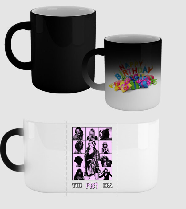 Taylor Swift ERAS lilac model negru pe tricou