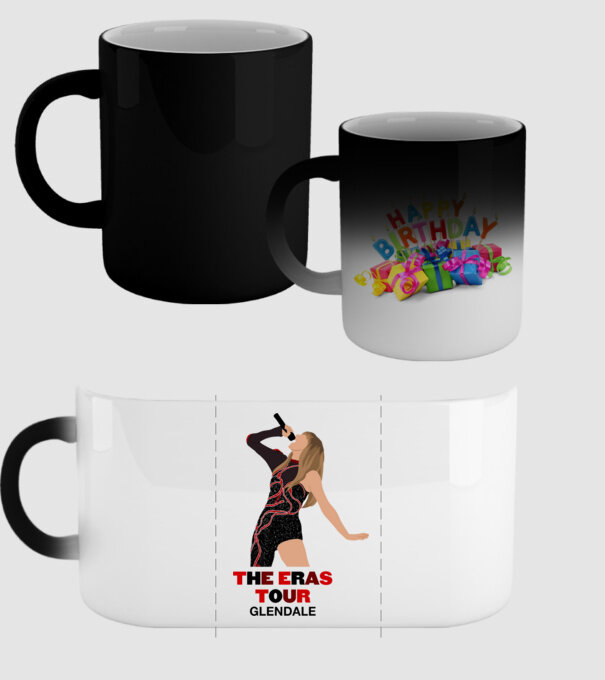 Taylor Swift The Eras Tour Glendale model negru pe tricou