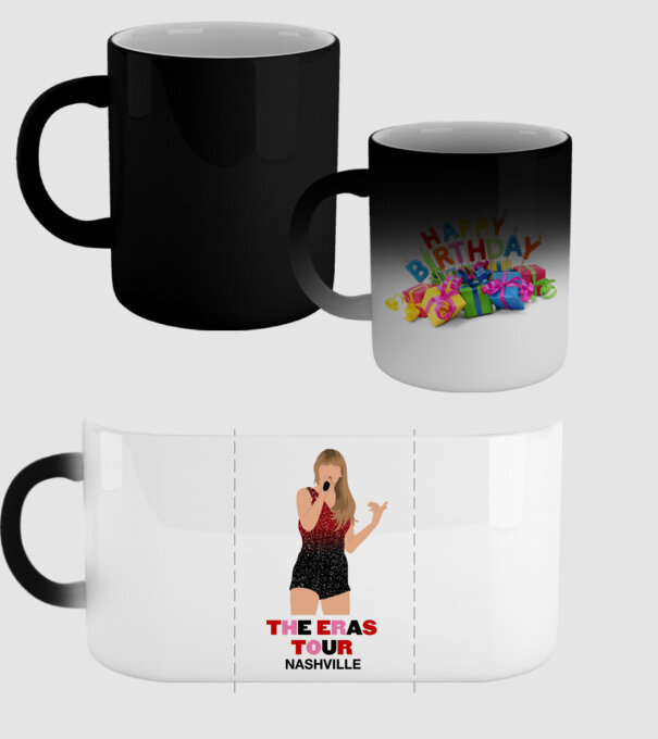 Taylor Swift The Eras Tour Nashville model negru pe tricou