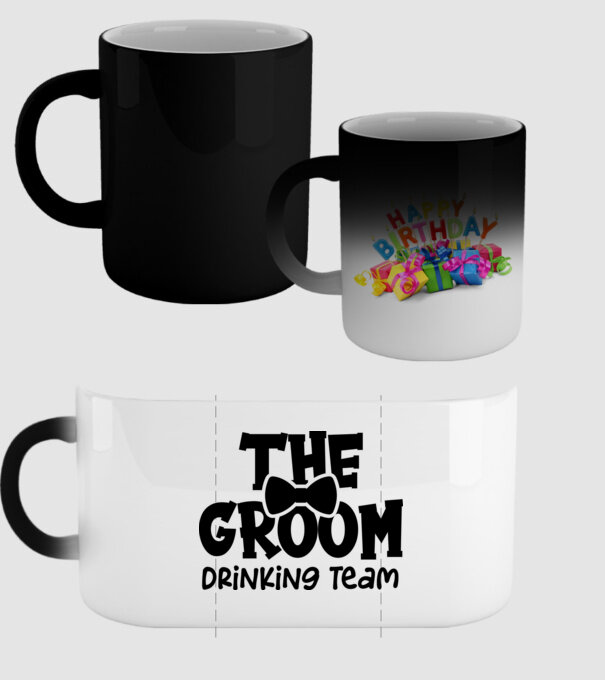 The Groom model negru pe tricou