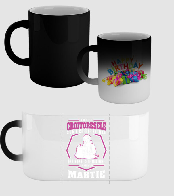 Toate croitoresele martie model negru pe tricou