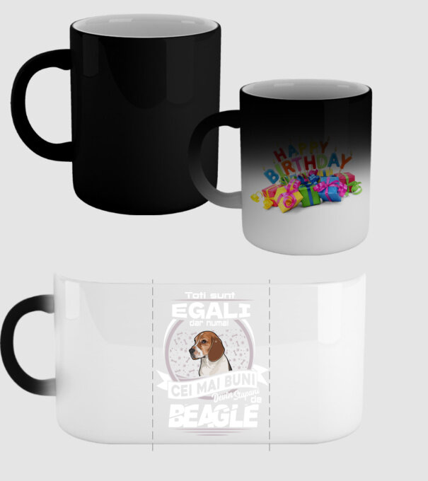 Toți sunt egali, dar numai cei mai buni devin stăpâni de Beagle lght model negru pe tricou