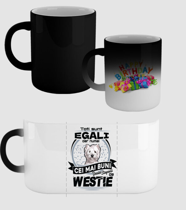 Toți sunt egali, dar numai cei mai buni devin stăpâni de westie model negru pe tricou