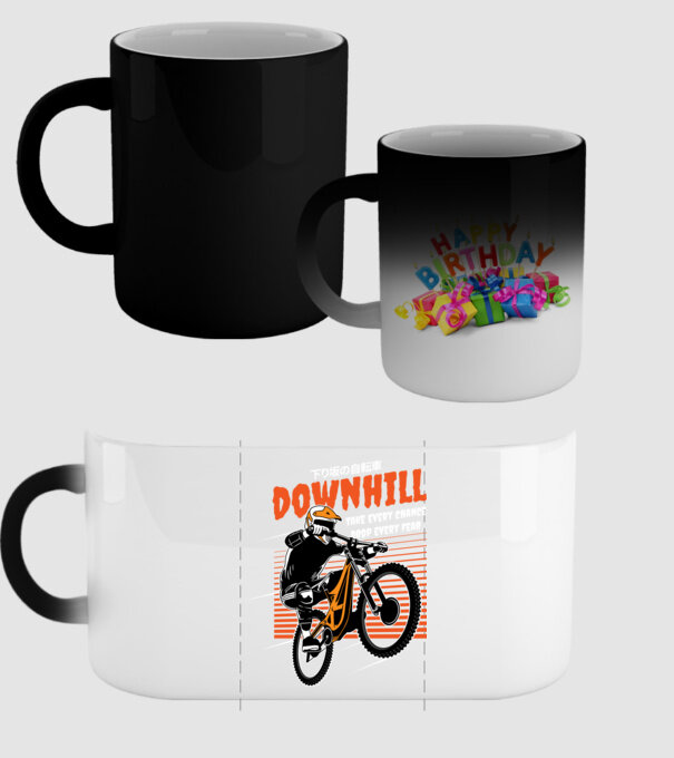 TR Downhill model negru pe tricou