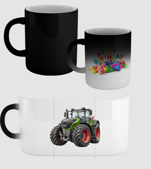 TRACTOR model negru pe tricou