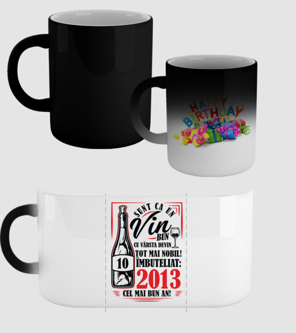 Un Vin Bun 10  2013 model negru pe tricou