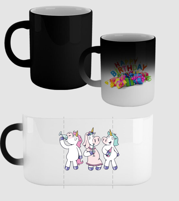 unicorn Bachelorette model negru pe tricou