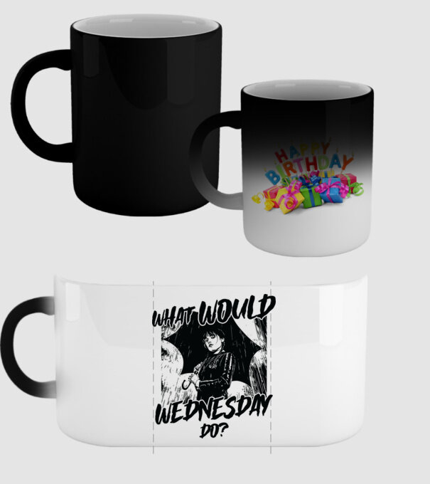 What would Wednesday do model negru pe tricou