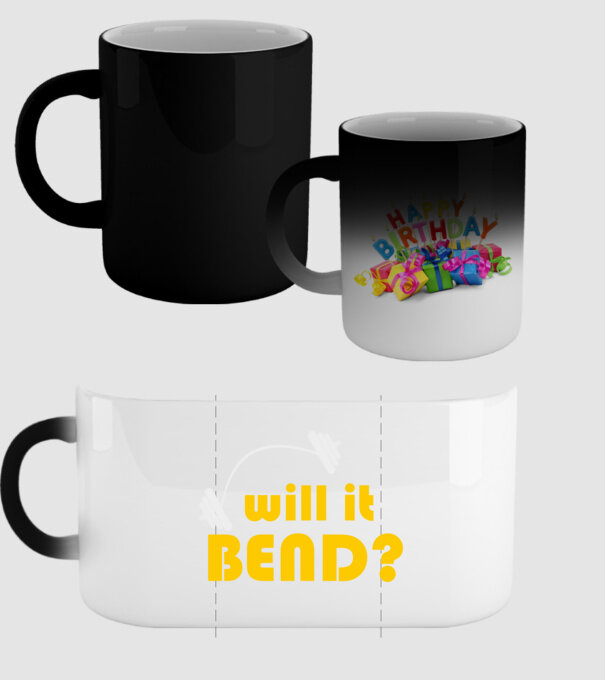 Will it bend model negru pe tricou