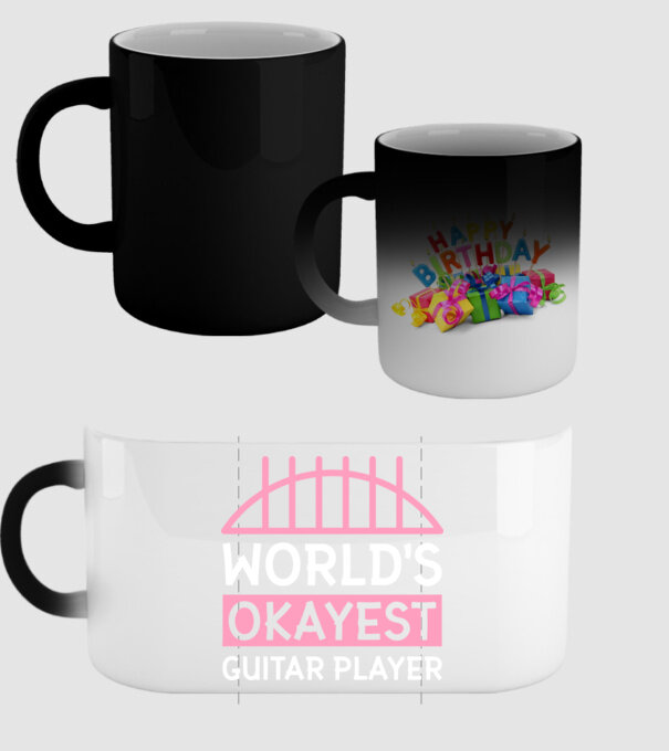 World's okayest guitar player model negru pe tricou
