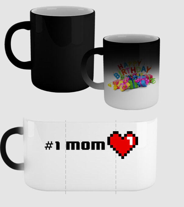 8bit mom number one model negru pe tricou
