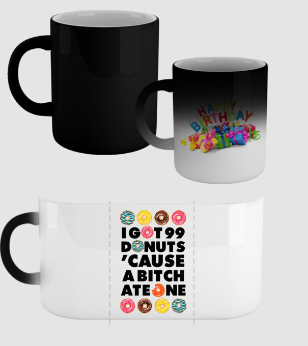 A bitch eat one model negru pe tricou