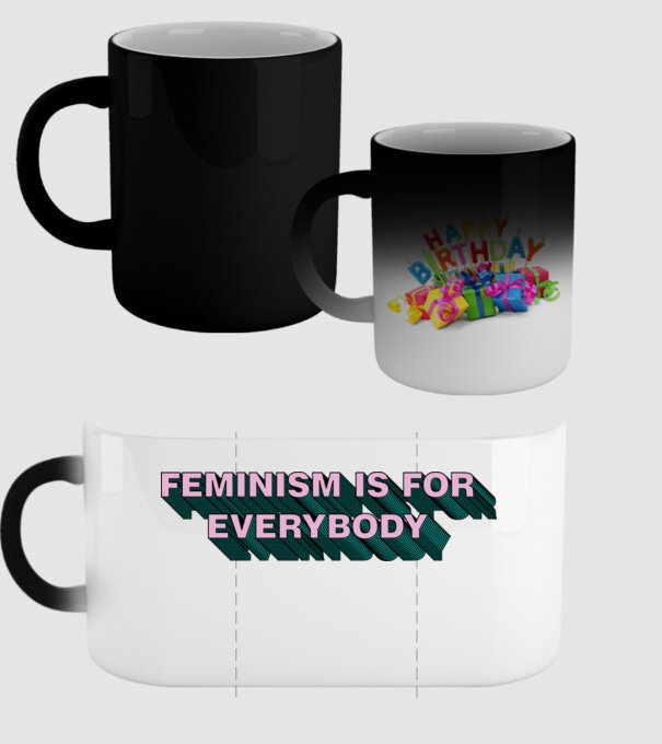 Feminismul este pentru toată lumea model negru pe tricou
