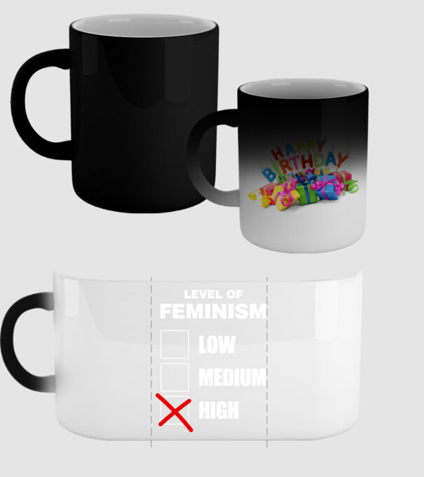 Nivelurile feminismului model negru pe tricou