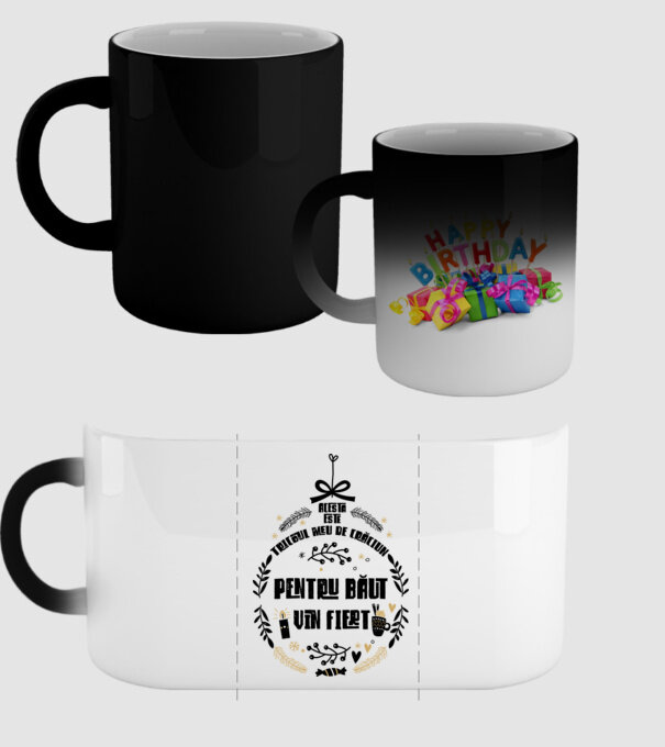 acesta este tricoul meu de Crăciun_pentru băut vin fiert model negru pe tricou