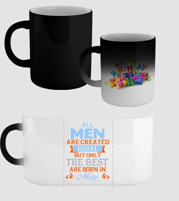 All men created equal but only the beat are born in may model negru pe tricou