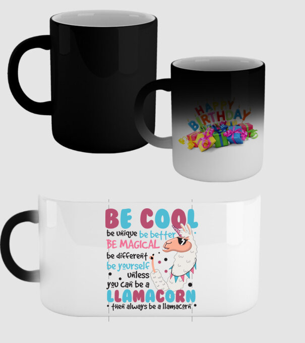 Always be a llamacorn model negru pe tricou