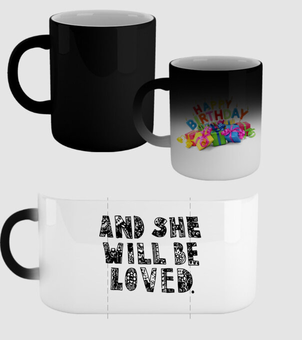 and she will be loved. model negru pe tricou