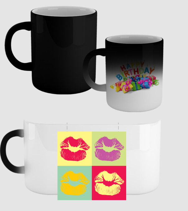 Pop Art Kiss model negru pe tricou