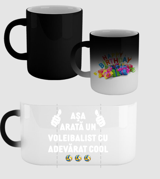 Așa arată un voleibalist cu adevărat cool model negru pe tricou