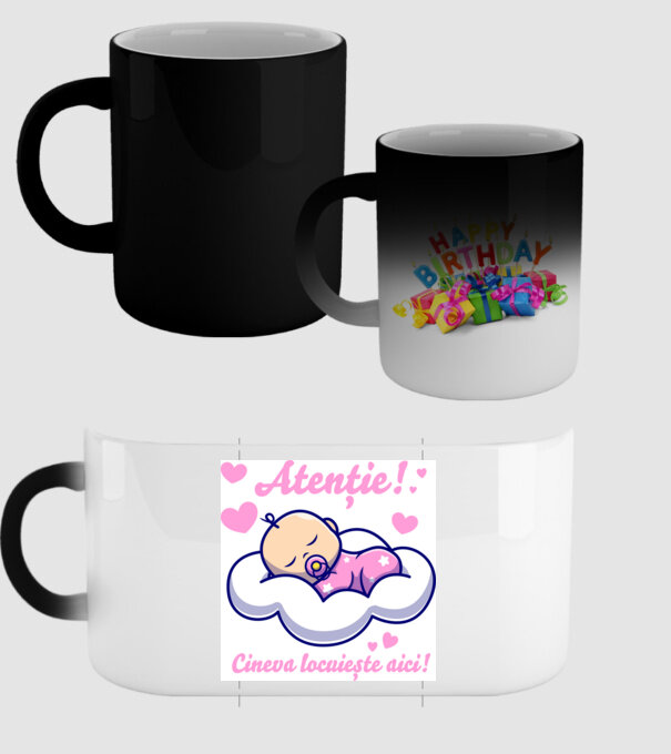 Atenție! Cineva locuiește aici! model negru pe tricou
