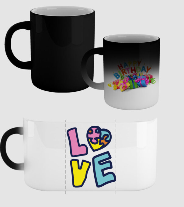 Ziua Mondială a Autismului LOVE model negru pe tricou
