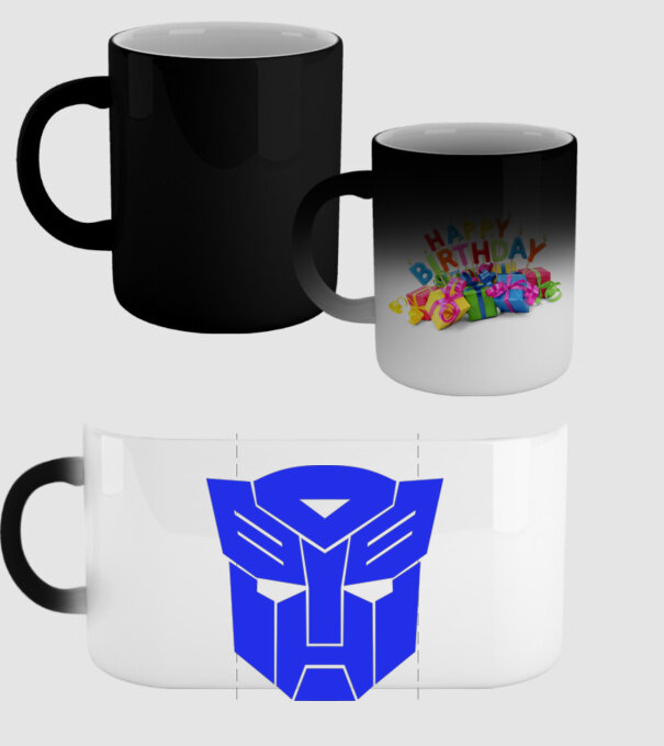Autobot model negru pe tricou