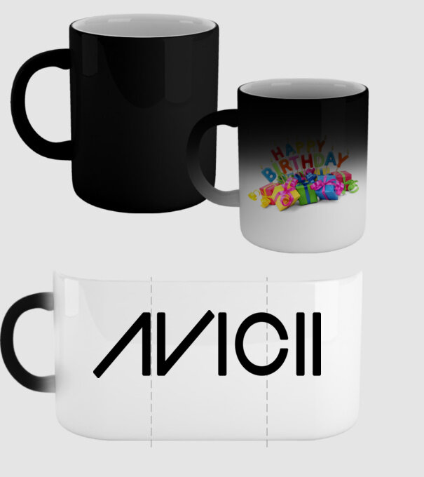 Avicii Logo model negru pe tricou